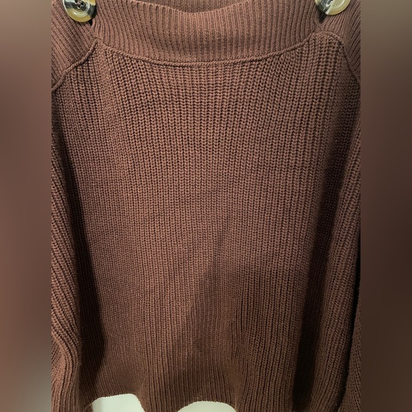 Topshop Button Slash Knit Sweater - Picture 7 of 8